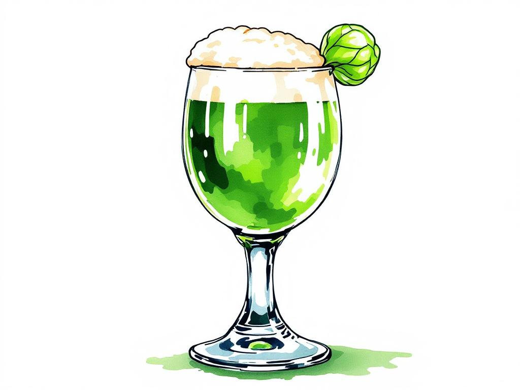 La Brillevert - the glow-in-the-dark (non-alcoholic!) drink that helped Tildie overcome her writer's block