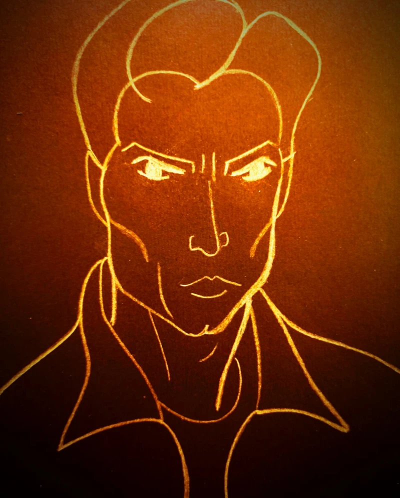 A drawing of Mirko (c) F.A. Bergen, 2026